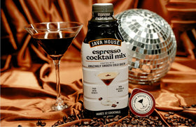 Java House espresso cocktail mixer—vanilla notes for crowd-pleasing drinks.