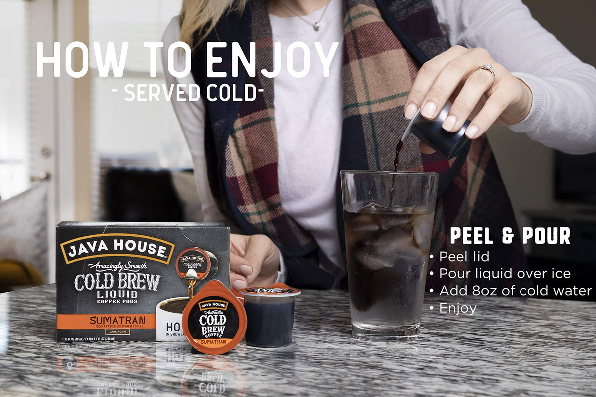 Java House Keurig-compatible brew image shows versatile machine use.