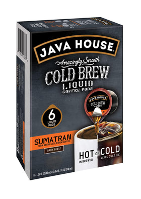 Java House packaging with capsule highlights convenience.