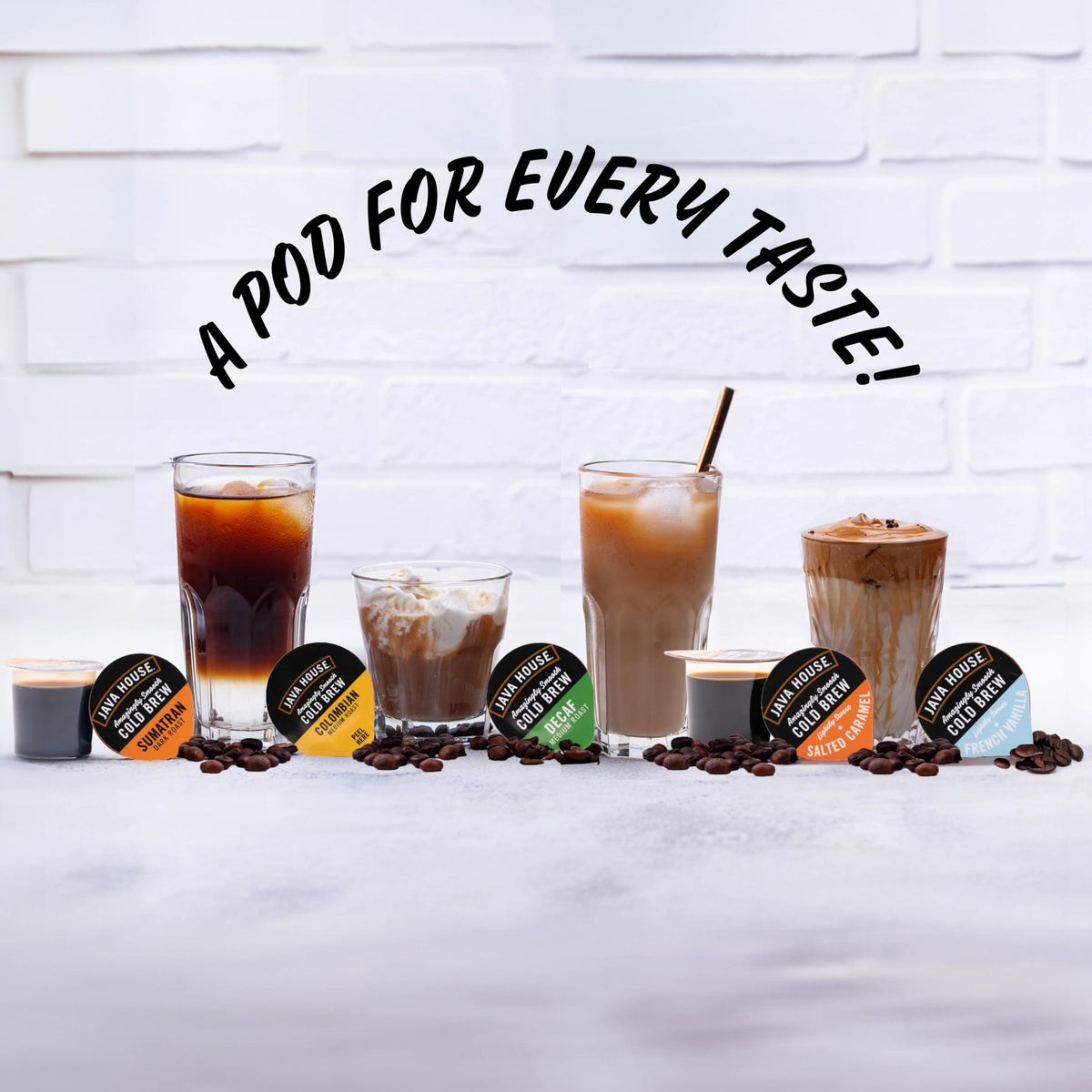 JAVA HOUSE premium Arabica aroma in slow-steeped cold brew