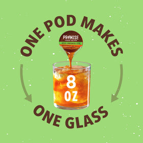 Peel-and-pour pod ready to brew a fresh cup anywhere