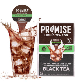 Java House Promise Tea pod closeup highlighting single-serve ease and eco packaging