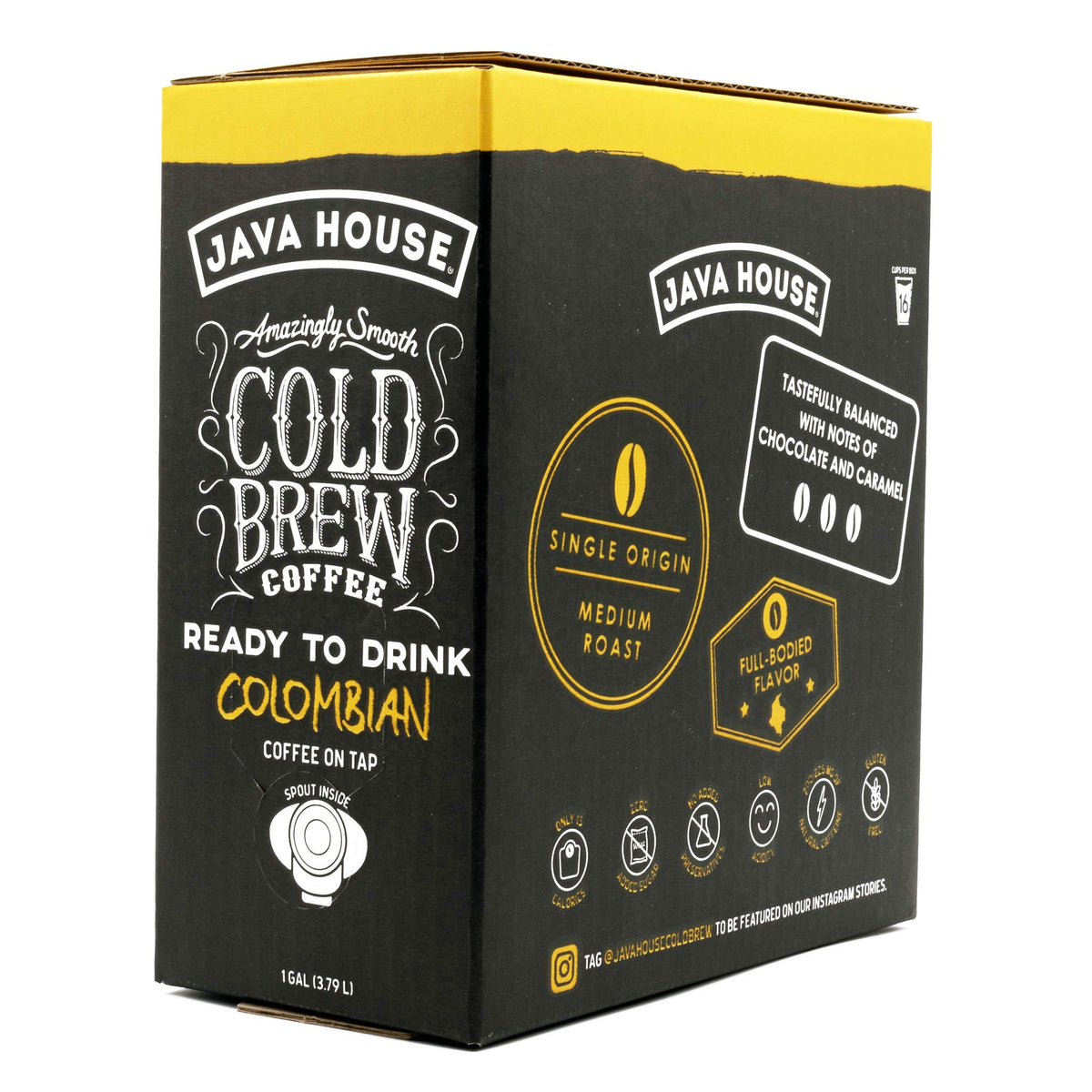 Java House Shelf-stable box shown for room-temperature storage.