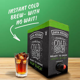 Java House spout-ready design enables easy, no-waste dispensing.