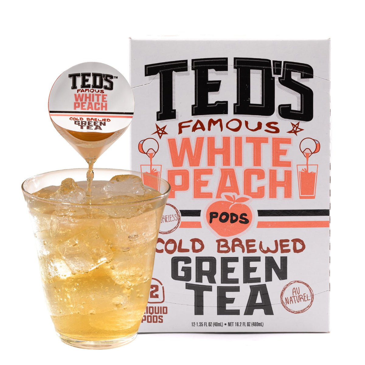 Ted's Tea peel-and-pour pod ready for quick, mess-free brewing by Java House