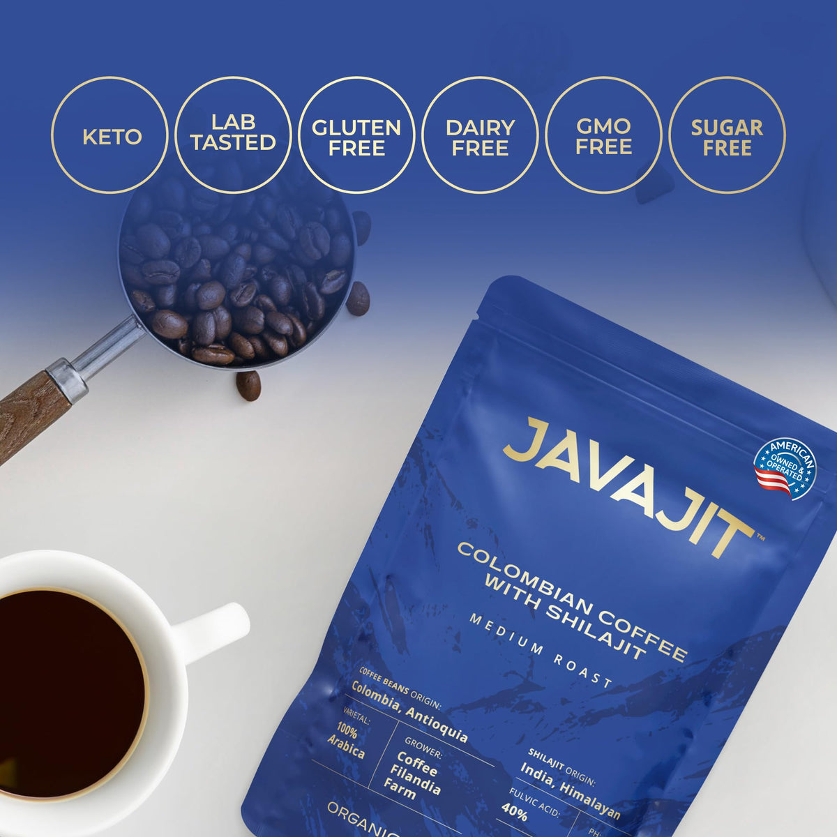 Javajit lab-test certificate signals safety and quality assurance.