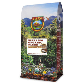 Java Planet low acid organic coffee whole bean packaging for freshness
