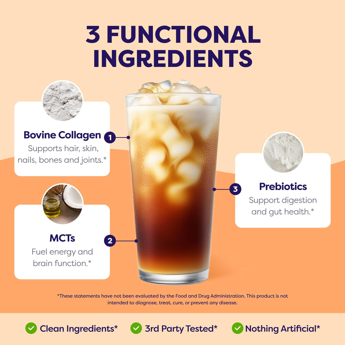 Javvy coconut MCT oil being poured into hot coffee for energy.
