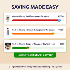 Javvy Coconut Mocha Protein Iced Coffee can for on-the-go.