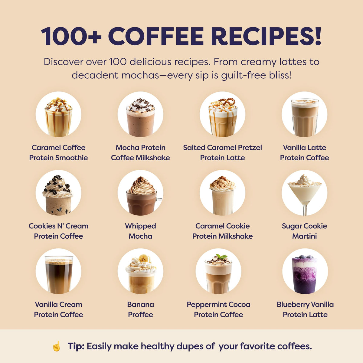 Javvy Coconut Mocha Protein Iced Coffee packaging highlighting natural ingredients.
