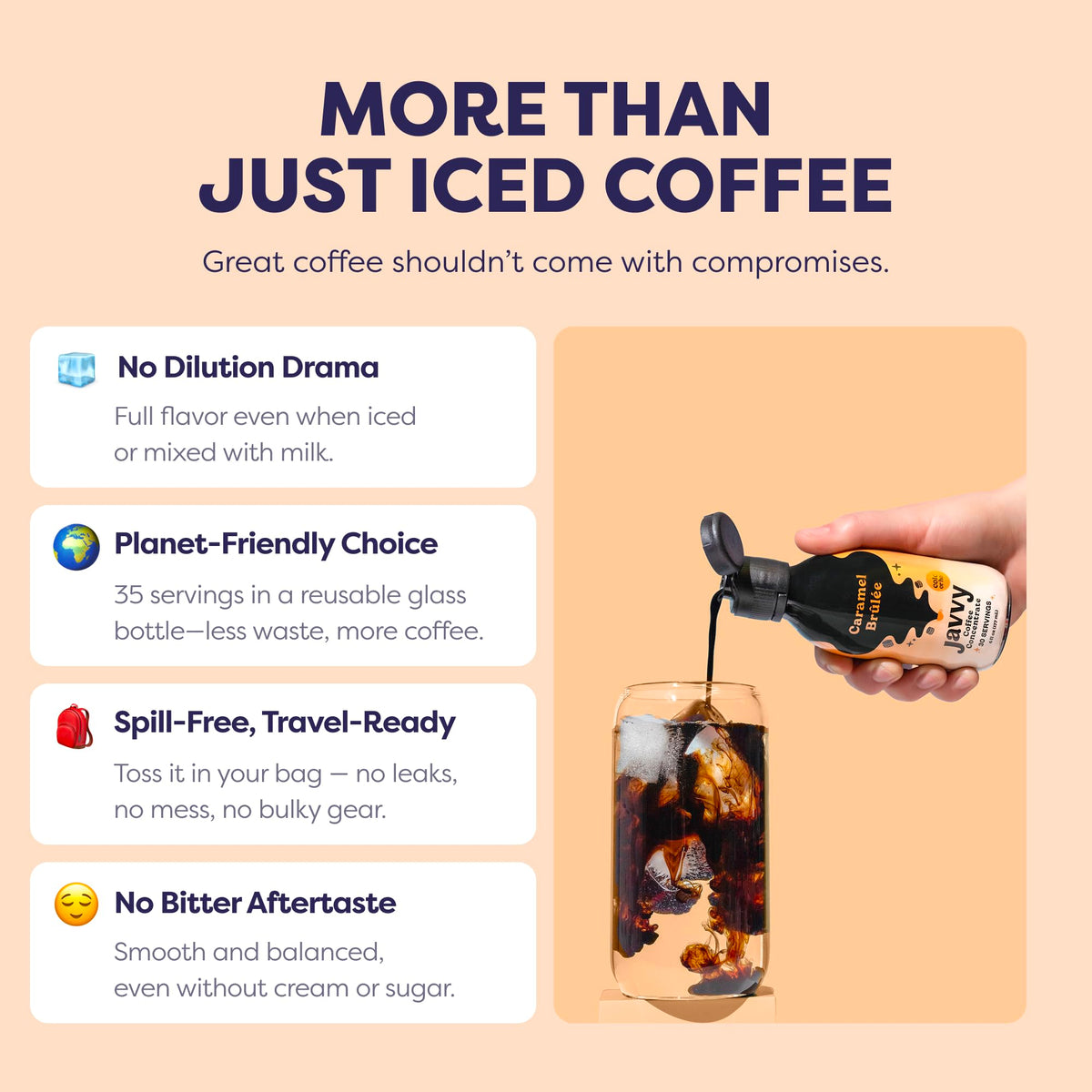Javvy 35-serving bottle emphasizes value and convenience
