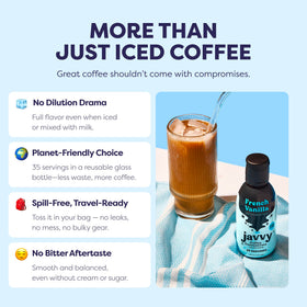 Ethically sourced Arabica beans are used in Javvy Coffee Concentrate.