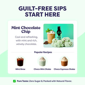 Creamy Javvy mint chocolate latte with foamed milk