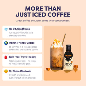 Natural Arabica beans image associated with Javvy concentrate signaling quality