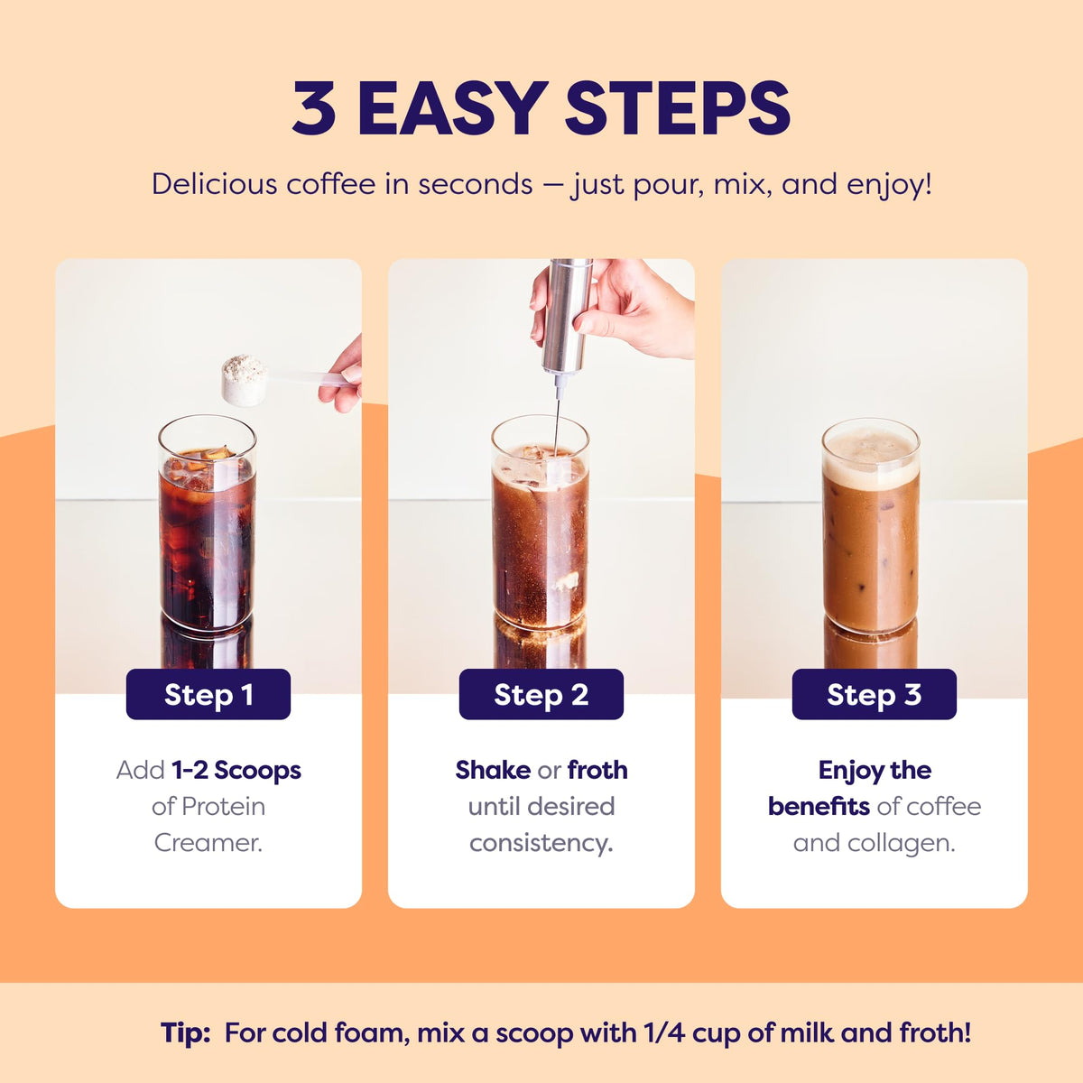 Javvy keto friendly creamer packaging signals gluten free and lactose free features.