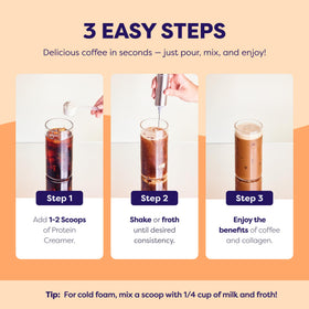 Javvy keto friendly creamer packaging signals gluten free and lactose free features.