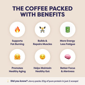 Javvy White Chocolate Mocha glass highlights cafe-style ready-to-drink iced coffee.