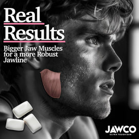 Jawco 35 pieces per day promotes consistent jaw workouts.