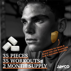 Action shot of JAWCO chewing to illustrate natural chewing pattern.