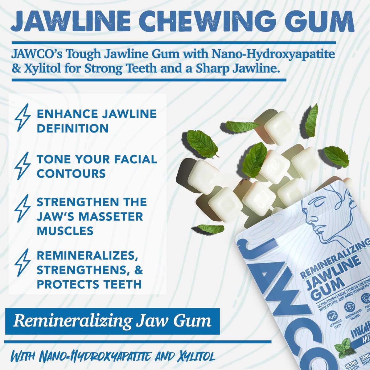 JAWCO daily routine image with 35-piece pack for workouts.
