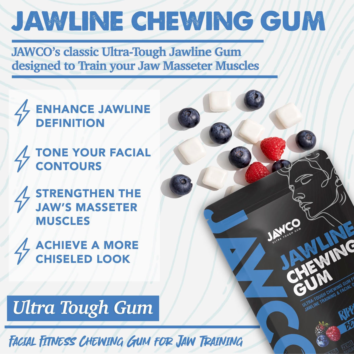 JAWCO in-mouth piece shows flavor and resistance chew