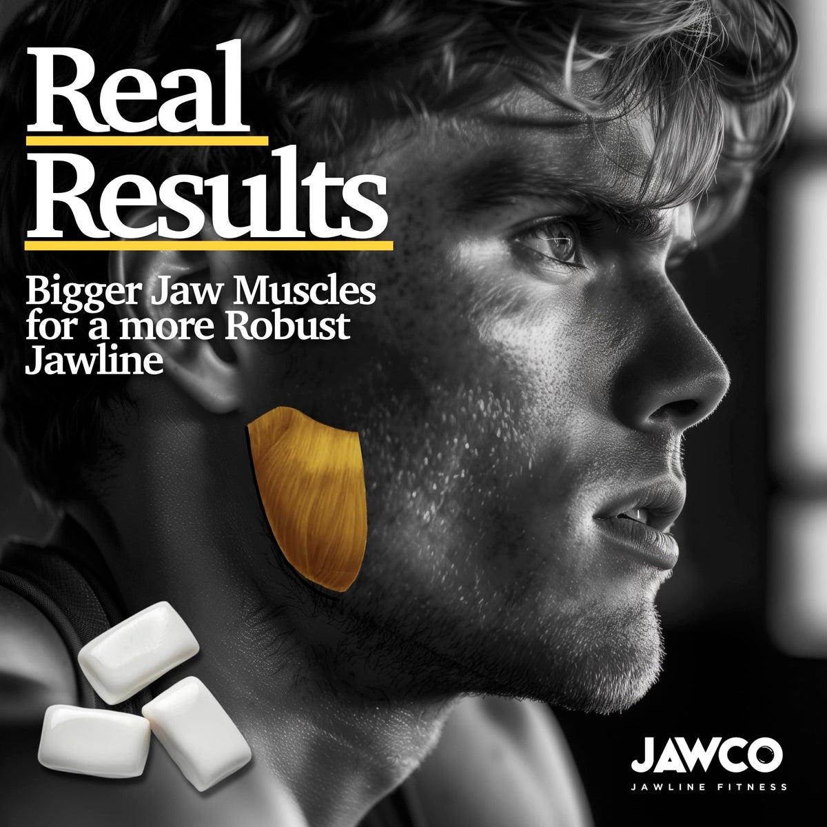 JAWCO natural mastication design close-up shows natural chewing pattern