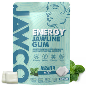 JAWCO pack front shows sleek sugar-free nootropic gum for daily energy
