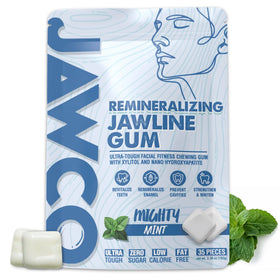 JAWCO mint remineralizing gum pack for enamel-friendly freshness.
