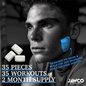 JAWCO gum texture close-up shows the tough composition