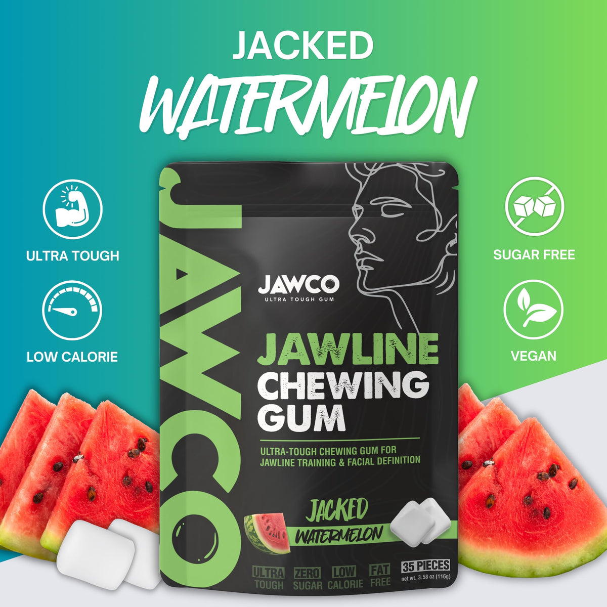 Confident smile with JAWCO after a focused jaw training session