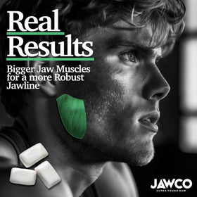 JAWCO vegan sugar-free label on packaging.