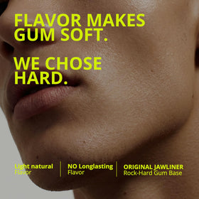 Jawliner Extreme mint-flavor close-up signals a refreshing, sugar-free taste