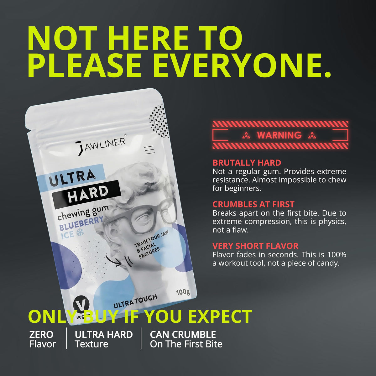 Jawliner Extreme pack-front view highlighting the 12-week coaching option