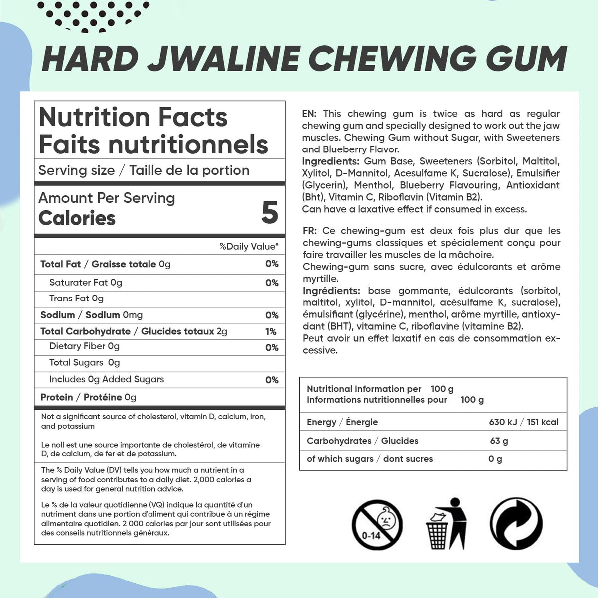 Jawliner facial fitness close-up training masseter muscles.