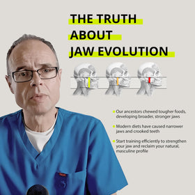 Jawliner hard gum table-top-use image suggests easy routine setup.