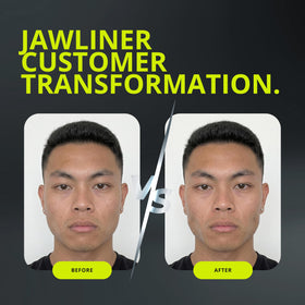 Jawliner on-the-go use in office or gym setting promotes consistent workouts.