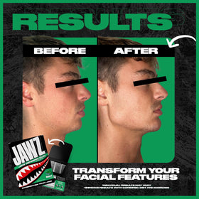 Front label of Jawz Gum Mint showing vegan formula clearly.
