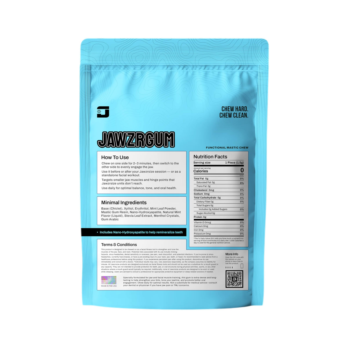 Ingredients detail for Jawzrsize OG Mastic Gum Organic Mint