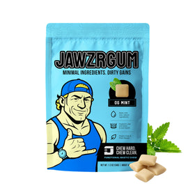 Jawzrsize OG Mastic Gum Organic Mint packaging for on-the-go oral care