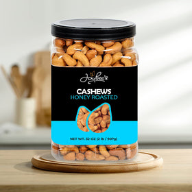 Gift-ready packaging idea featuring Jaybee's cashews for holiday baskets