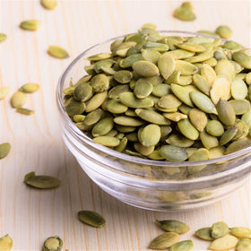 Jaybee's roasted pumpkin seeds used as baking ingredient for tasty bars.