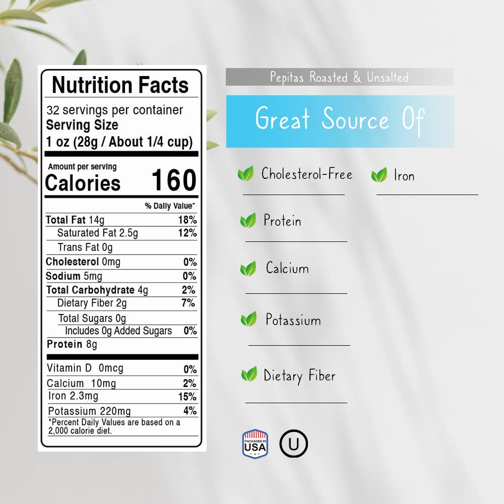 Jaybee's pumpkin seeds quick snack during workouts or study sessions.