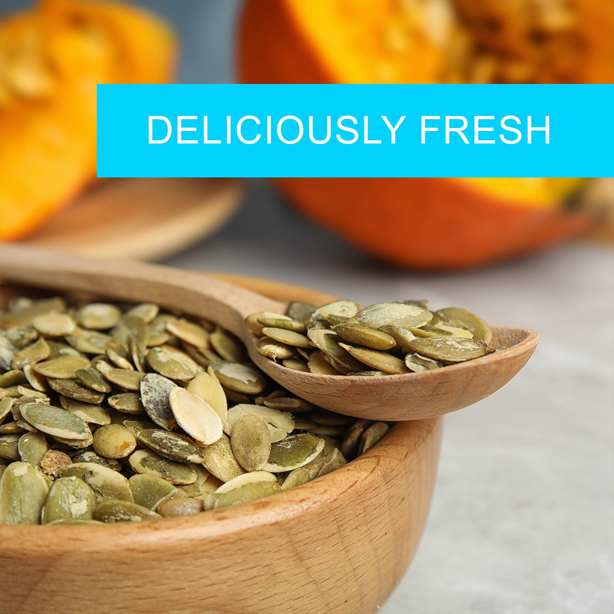 Jaybee's pepitas topping yogurt bowl with protein-rich goodness.