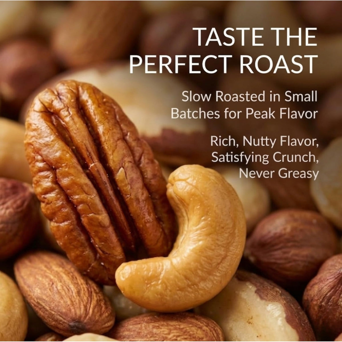 Nuts added to yogurt, granola, or salads for crunch.