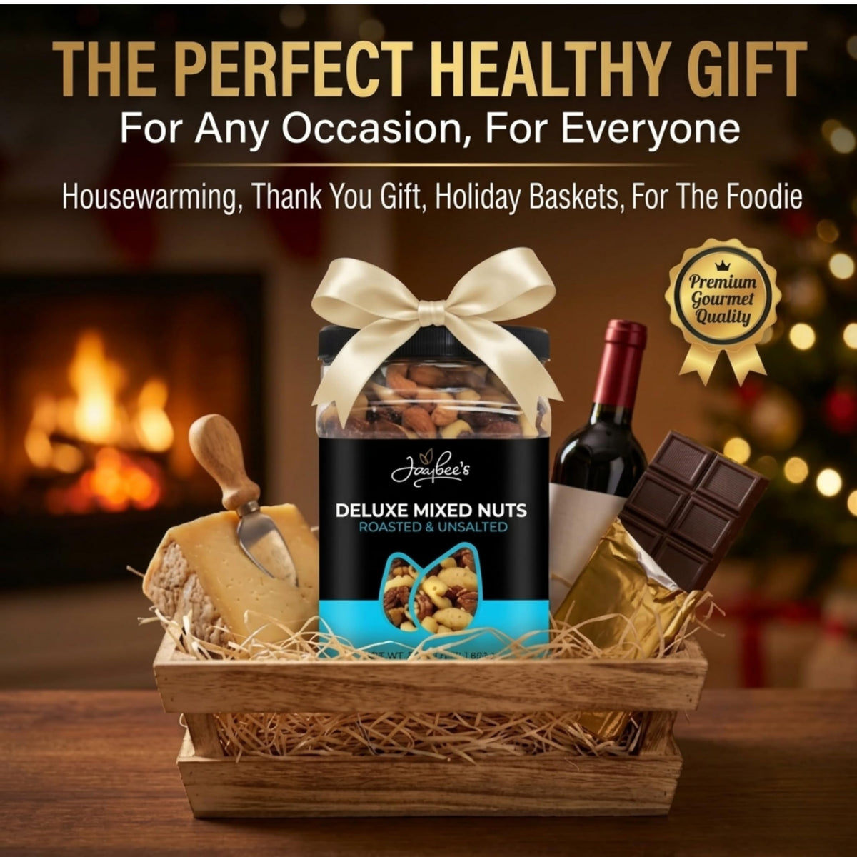Vegan and kosher certifications on Jaybee's packaging.