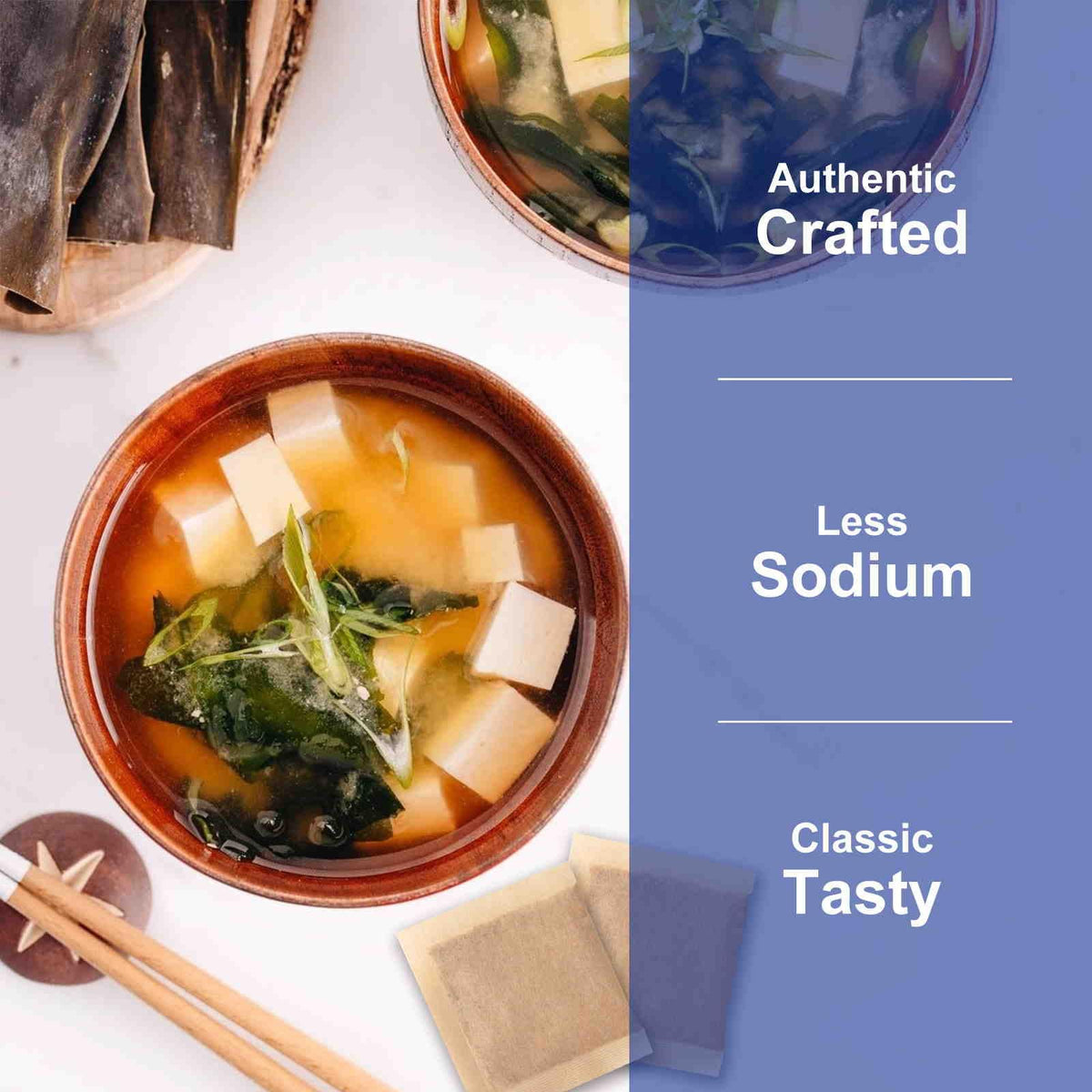 Jayuss Dashi ready-to-use broth in a bowl with udon noodles