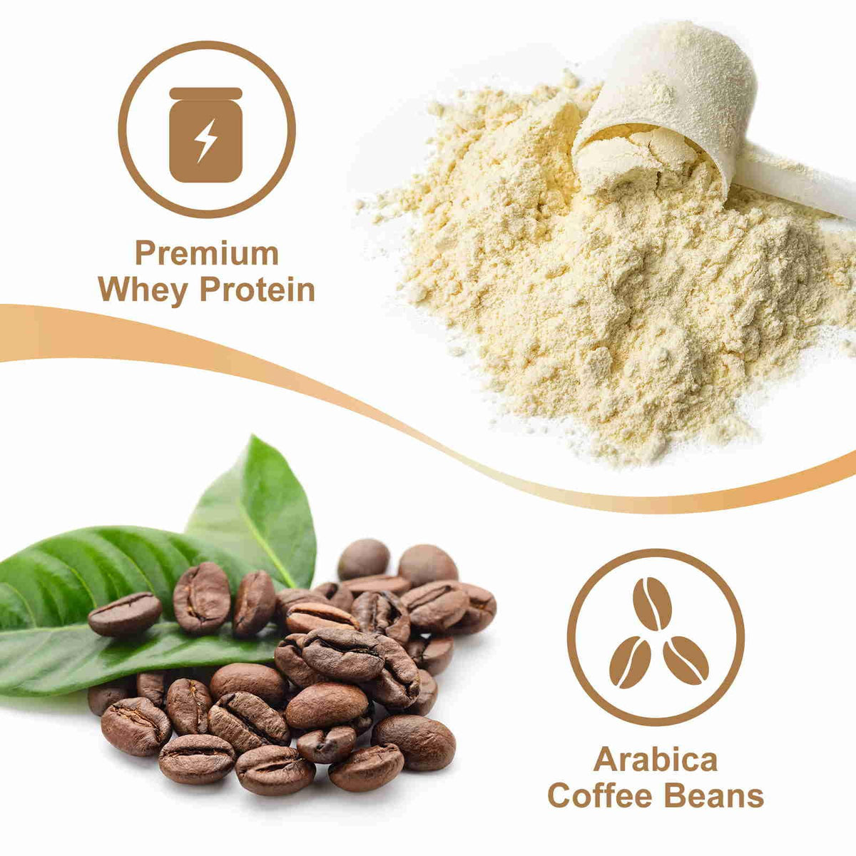 Jayuss Protein Coffee Powder shake cup, convenient post-workout fuel.