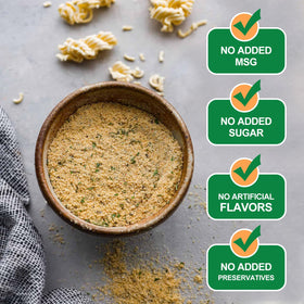 Jayuss ramen seasoning gluten-free label indicates non-GMO, dairy-free, and soy-free options.