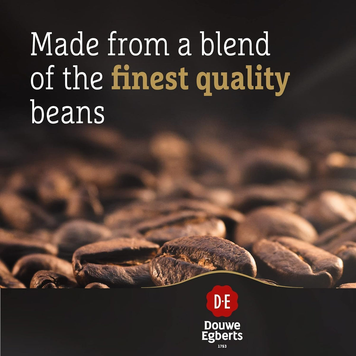 Close-up of Douwe Egberts Pure Gold sachet highlighting precise 1.5g serving.