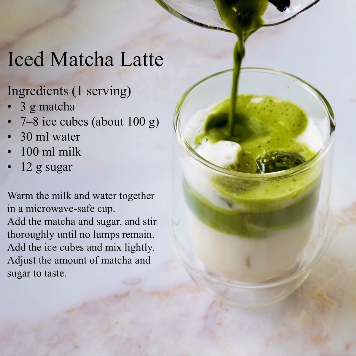 JEAU CHAU Uji Matcha during afternoon tea with rich aroma and bright hue